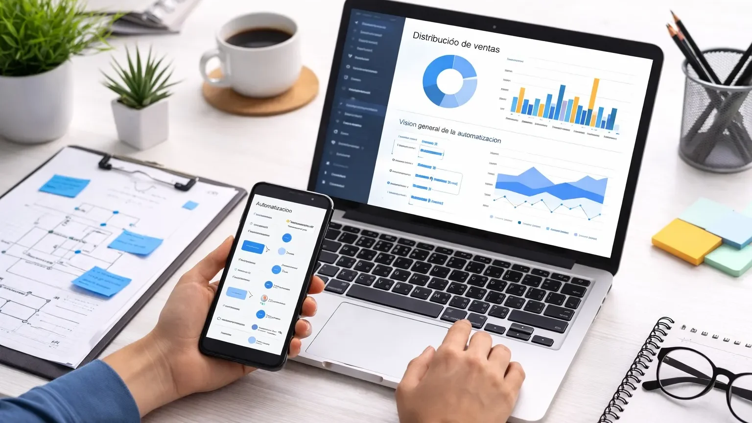 Automatización y control de gestión para pymes con sistemas digitales